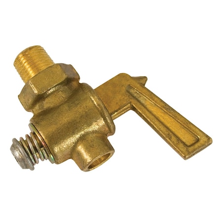 Jones Stephens 1/8in. MIP Drain Cock Valve, Lever Handle N01001